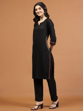 Printed Cotton Blend Kurta With Pants